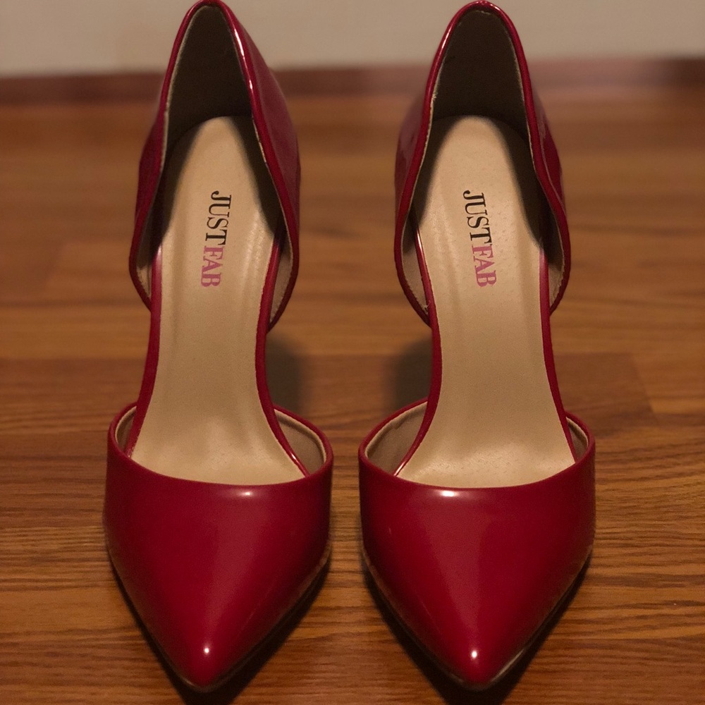 JustFab Red pumps